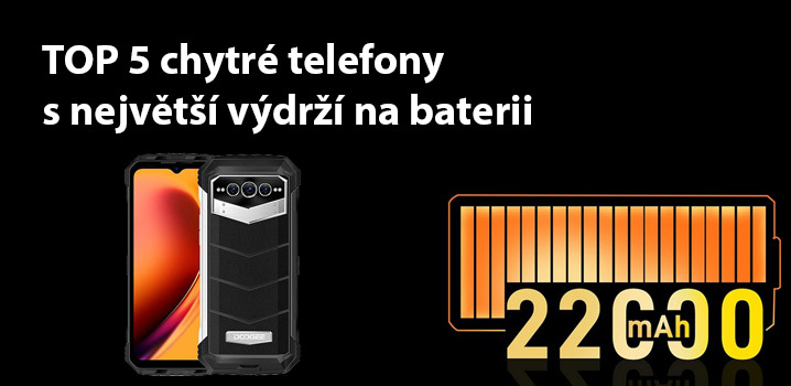 TOP 5 – Chytrý telefon s největší výdrží baterie 2023